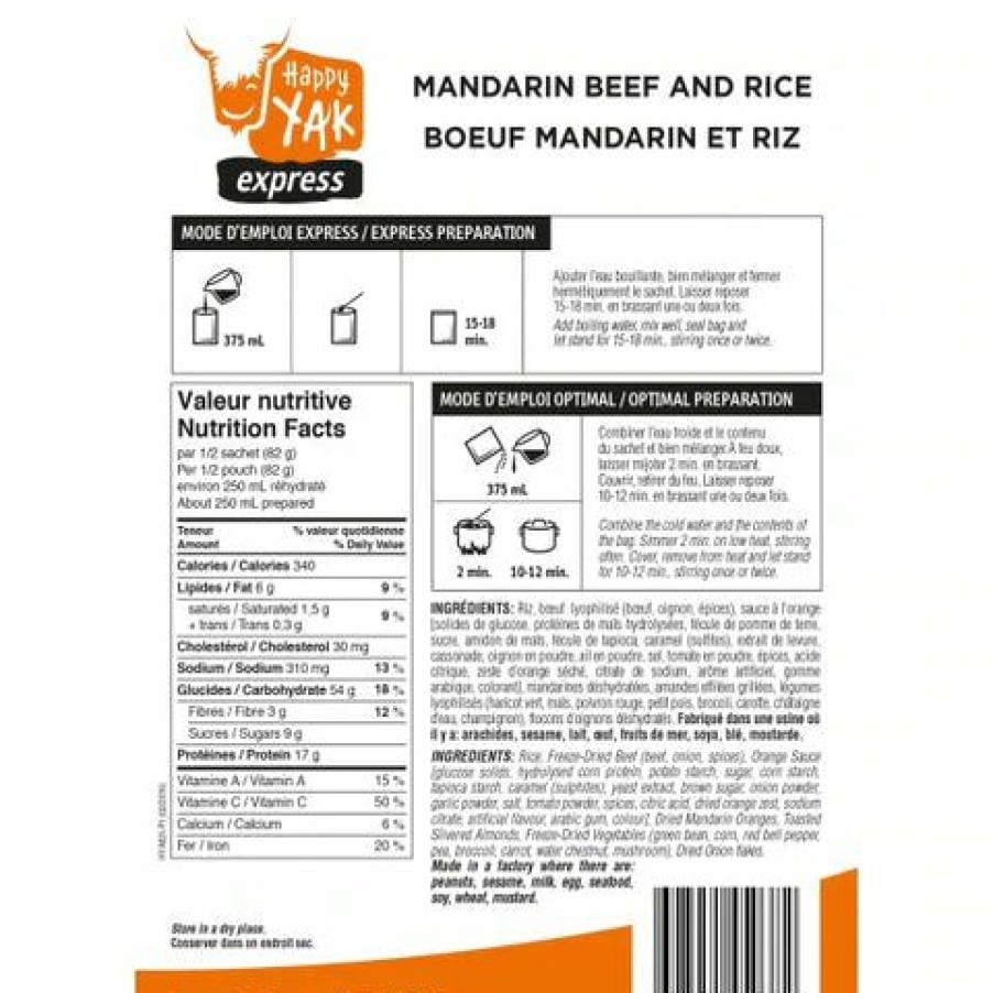 Happy Yak Mandarin Beef And Rice Online | * Best