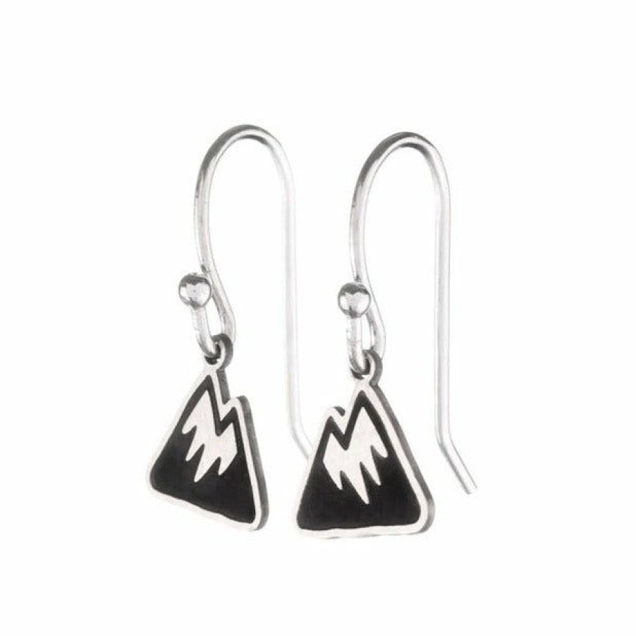 The Bearded Jeweler Mountain Dangle Earrings | Hand Crafted Sterling Silver Best Choice | * Best